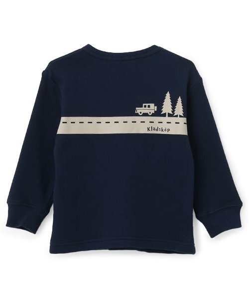 kladskap(クレードスコープ)の「【人気商品再入荷】【直営店で取り扱い無し】車アップリケ&道トレーナー(スウェット・キッズ・マスタード/ネイビー・90cm/100cm/110cm/120cm/130cm)」の5枚目の写真