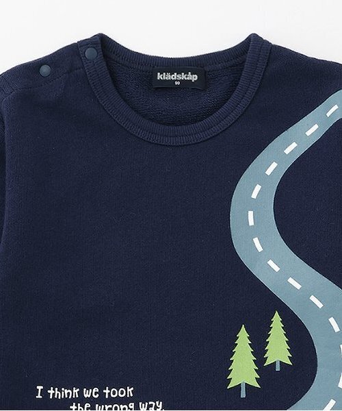 kladskap(クレードスコープ)の「【人気商品再入荷】【直営店で取り扱い無し】車アップリケ&道トレーナー(スウェット・キッズ・マスタード/ネイビー・90cm/100cm/110cm/120cm/130cm)」の6枚目の写真