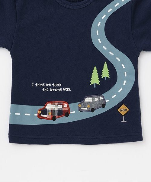 kladskap(クレードスコープ)の「【人気商品再入荷】【直営店で取り扱い無し】車アップリケ&道トレーナー(スウェット・キッズ・マスタード/ネイビー・90cm/100cm/110cm/120cm/130cm)」の7枚目の写真