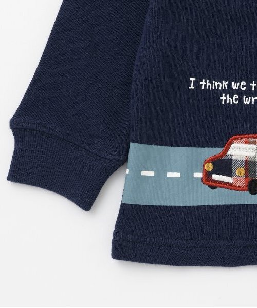 kladskap(クレードスコープ)の「【人気商品再入荷】【直営店で取り扱い無し】車アップリケ&道トレーナー(スウェット・キッズ・マスタード/ネイビー・90cm/100cm/110cm/120cm/130cm)」の8枚目の写真