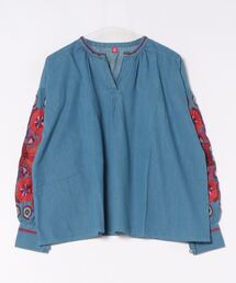 チャイハネ | 【チャイハネ】カヌムール刺繍デニムトップス(その他トップス)