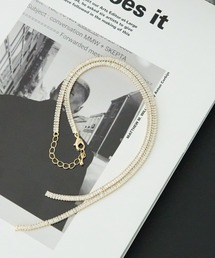 Andemiu | ジルコニアYラインネックレス202882(ネックレス)