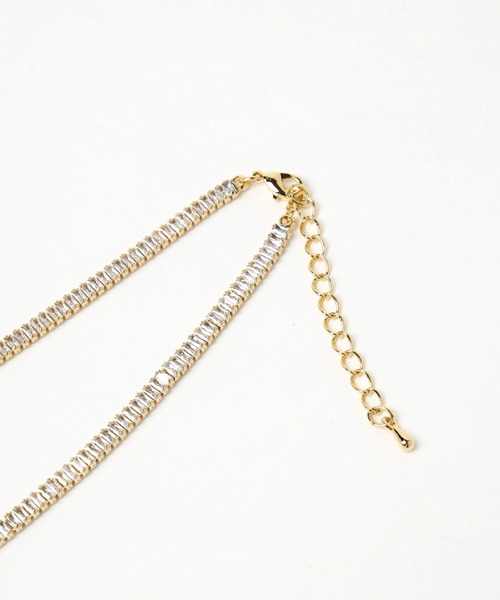 Andemiu（アンデミュウ）の「ジルコニアYラインネックレス202882（ネックレス・レディース・ゴールド/シルバー・FREE）」の11枚目の写真