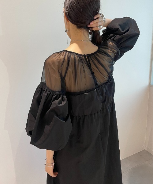 オーガンジーワンピース 23区 ワンピース シアースパンオーガンジー : ZOZOTOWN Yahoo!店