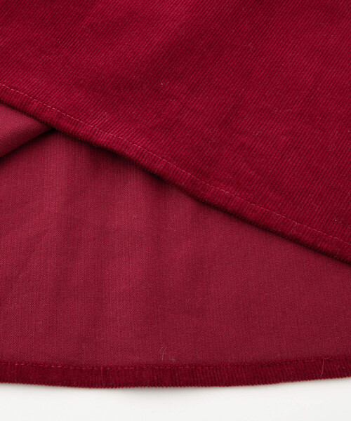 SLAP SLIP（スラップスリップ）の「ギャザーフリルリボンパールドッキングワンピース(80~130cm)（ワンピース・キッズ・ピンク/レッド・80ｃｍ/130cm/110cm/120cm/90cm/100cm）」の9枚目の写真