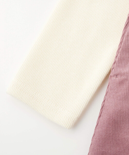 SLAP SLIP（スラップスリップ）の「ギャザーフリルリボンパールドッキングワンピース(80~130cm)（ワンピース・キッズ・ピンク/レッド・80ｃｍ/130cm/110cm/120cm/90cm/100cm）」の14枚目の写真