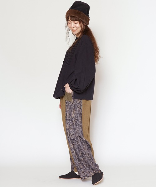 チャイハネ(チャイハネ)の「【チャイハネ】ユーニパッチワークパンツ(その他パンツ・レディース・ブラック/カーキ・FREE)」の6枚目の写真