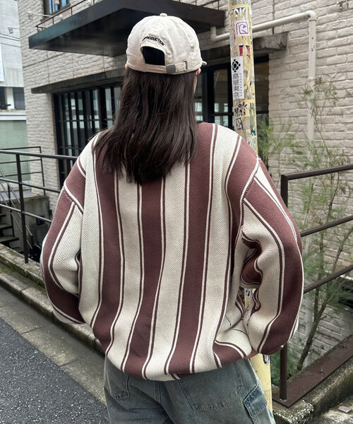 CIAOPANIC（チャオパニック）の「ユニフォームニット（ニット/セーター・レディース・ブラウン/グリーン/レッド・FREE）」の6枚目の写真