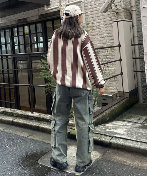 CIAOPANIC（チャオパニック）の「ユニフォームニット（ニット/セーター・レディース・ブラウン/グリーン/レッド・FREE）」の9枚目の写真