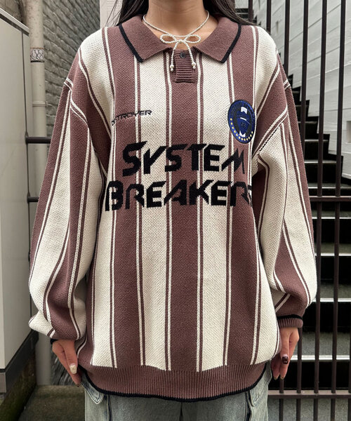 CIAOPANIC（チャオパニック）の「ユニフォームニット（ニット/セーター・レディース・ブラウン/グリーン/レッド・FREE）」の10枚目の写真