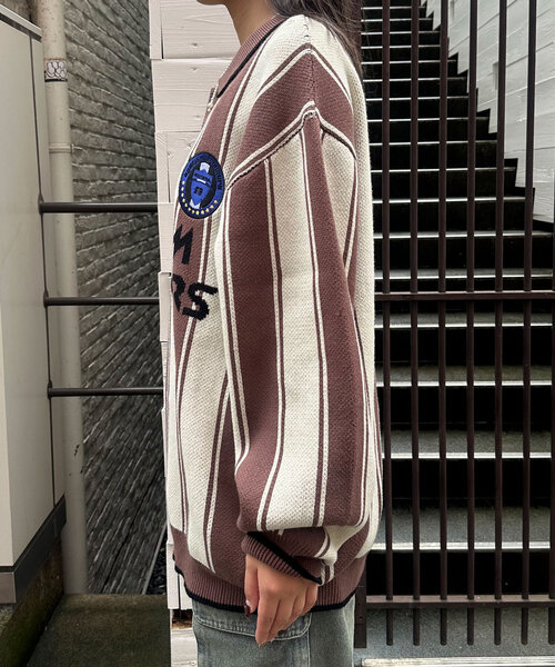 CIAOPANIC（チャオパニック）の「ユニフォームニット（ニット/セーター・レディース・ブラウン/グリーン/レッド・FREE）」の11枚目の写真