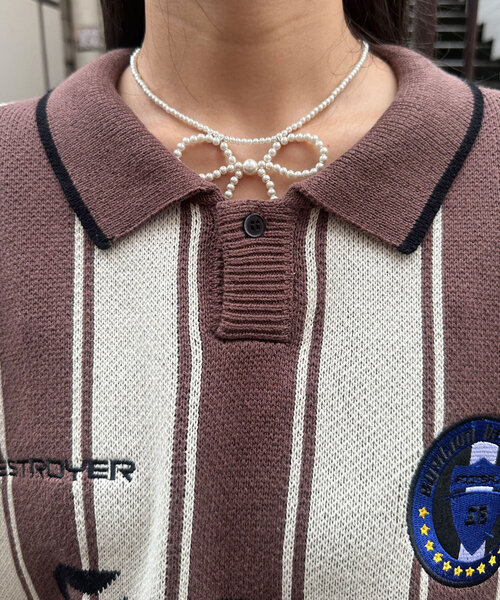 CIAOPANIC（チャオパニック）の「ユニフォームニット（ニット/セーター・レディース・ブラウン/グリーン/レッド・FREE）」の13枚目の写真