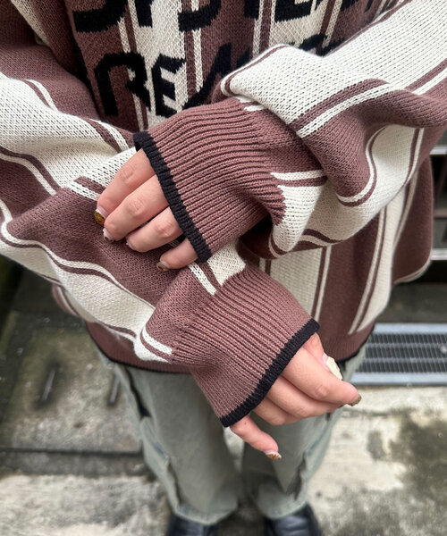 CIAOPANIC（チャオパニック）の「ユニフォームニット（ニット/セーター・レディース・ブラウン/グリーン/レッド・FREE）」の18枚目の写真