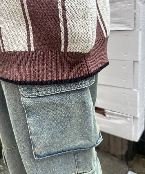 CIAOPANIC（チャオパニック）の「ユニフォームニット（ニット/セーター・レディース・ブラウン/グリーン/レッド・FREE）」の19枚目の写真