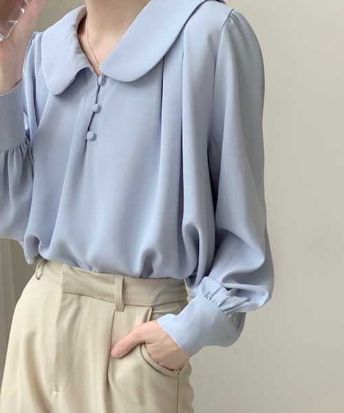 ビッグ 丸襟 ブラウス レディース（シャツ/ブラウス）｜Anytime Songs