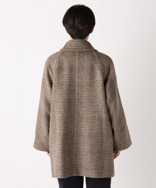 Afternoon Tea（アフタヌーンティー）の「チェックシャギーステンカラーコート（ステンカラーコート・レディース・ベージュ・MEDIUM）」の2枚目の写真