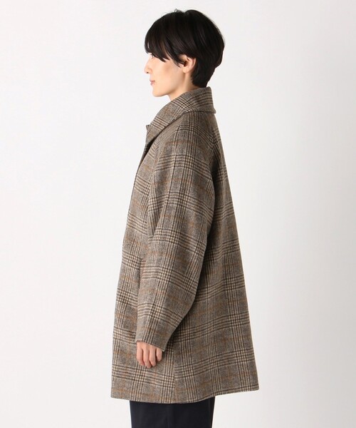 Afternoon Tea（アフタヌーンティー）の「チェックシャギーステンカラーコート（ステンカラーコート・レディース・ベージュ・MEDIUM）」の3枚目の写真