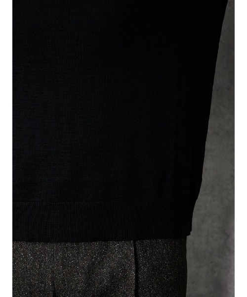 TRANS CONTINENTS（トランスコンチネンツ）の「TRANS CONTINENTS　ベーシックBIZニット　ブラック/グレー/ワイン/パープル【オフィスOK】（ニット/セーター・メンズ・チャコールグレー/ブラック/パープル/ワイン・M/L/LL）」の10枚目の写真