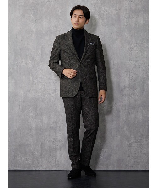 TRANS CONTINENTS（トランスコンチネンツ）の「TRANS CONTINENTS　ベーシックBIZニット　ブラック/グレー/ワイン/パープル【オフィスOK】（ニット/セーター・メンズ・チャコールグレー/ブラック/パープル/ワイン・M/L/LL）」の12枚目の写真