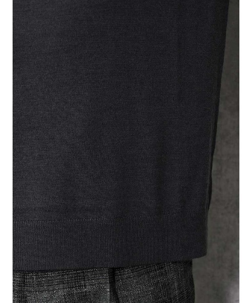 TRANS CONTINENTS（トランスコンチネンツ）の「TRANS CONTINENTS　ベーシックBIZニット　ブラック/グレー/ワイン/パープル【オフィスOK】（ニット/セーター・メンズ・チャコールグレー/ブラック/パープル/ワイン・M/L/LL）」の18枚目の写真