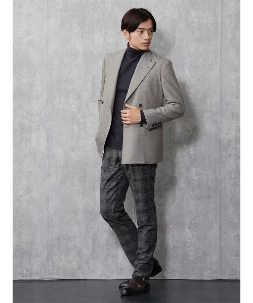 TRANS CONTINENTS（トランスコンチネンツ）の「TRANS CONTINENTS　ベーシックBIZニット　ブラック/グレー/ワイン/パープル【オフィスOK】（ニット/セーター・メンズ・チャコールグレー/ブラック/パープル/ワイン・M/L/LL）」の20枚目の写真