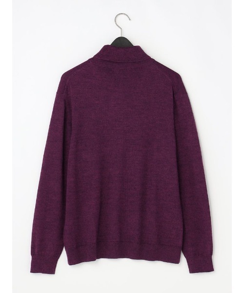 TRANS CONTINENTS ベーシックBIZニット ブラック/グレー/ワイン/パープル【オフィスOK】（ニット/セーター）｜TRANS CONTINENTS（トランスコンチネンツ）