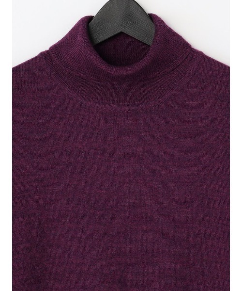TRANS CONTINENTS ベーシックBIZニット ブラック/グレー/ワイン/パープル【オフィスOK】（ニット/セーター）｜TRANS CONTINENTS（トランスコンチネンツ）