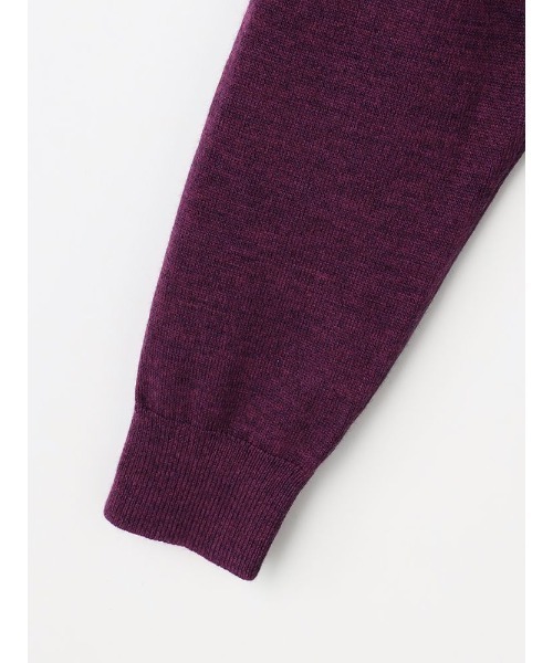 TRANS CONTINENTS ベーシックBIZニット ブラック/グレー/ワイン/パープル【オフィスOK】（ニット/セーター）｜TRANS CONTINENTS（トランスコンチネンツ）