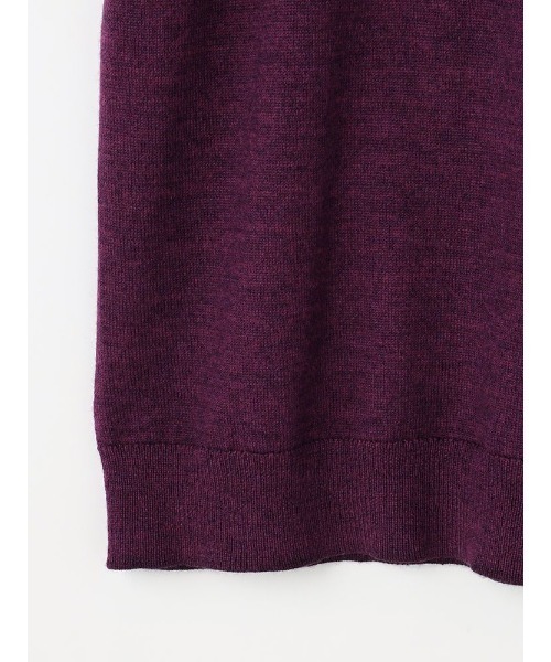 TRANS CONTINENTS ベーシックBIZニット ブラック/グレー/ワイン/パープル【オフィスOK】（ニット/セーター）｜TRANS CONTINENTS（トランスコンチネンツ）