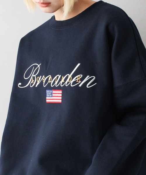 SpRay(スプレイ)の「裏起毛星条旗スウェット(スウェット・レディース・ブラック/ワイン/オートミール/ネイビー・FREE)」の21枚目の写真