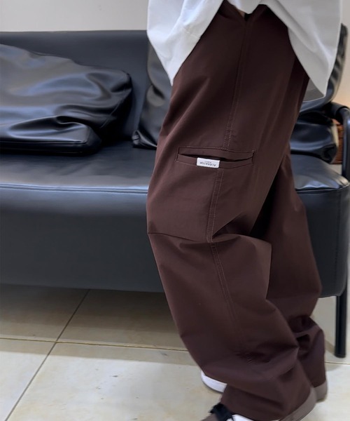 aimoha（アイモハ）の「【aimoha-KIDS-】ワイドカーゴパンツ（カーゴパンツ・キッズ・ブラック/オフホワイト/ダークグレー/チョコ・110/130/150/160/120/140）」の19枚目の写真