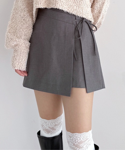 Heather（ヘザー）の「リボンラップミニスカート 284589（スカート