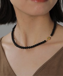 emesuelee | onyx carnelian necklace 6mm(ネックレス)