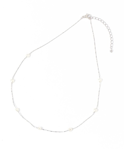 Andemiu（アンデミュウ）の「ハートパールチェーンネックレス291016（ネックレス・レディース・シルバー/ゴールド・FREE）」の6枚目の写真