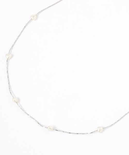 Andemiu（アンデミュウ）の「ハートパールチェーンネックレス291016（ネックレス・レディース・シルバー/ゴールド・FREE）」の7枚目の写真