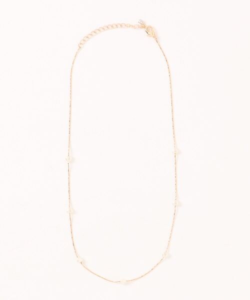 Andemiu（アンデミュウ）の「ハートパールチェーンネックレス291016（ネックレス・レディース・シルバー/ゴールド・FREE）」の8枚目の写真