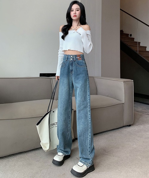 未使用　HUG Ō WäR ブラックデニムシャツ ワイドサイドスリット　雅姫さん 未使用 HUG Ō WäR ブラックデニムシャツ ワイドサイドスリット