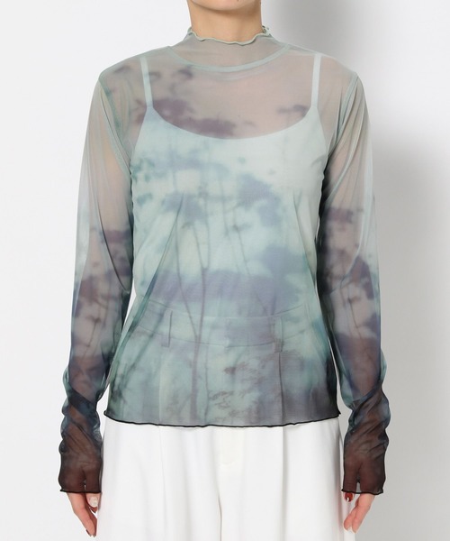 HARE(ハレ)の「mistyforestタイトシアートップス(HARE)(Tシャツ/カットソー・レディース・ブラック/グリーン・FREE)」の11枚目の写真