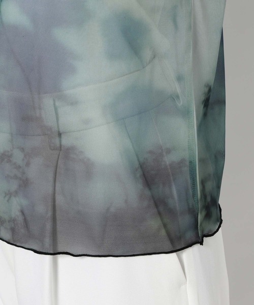 HARE(ハレ)の「mistyforestタイトシアートップス(HARE)(Tシャツ/カットソー・レディース・ブラック/グリーン・FREE)」の16枚目の写真