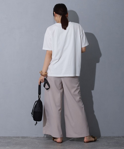 NICOLE white（ニコルホワイト）の「アシンメトリープリーツパンツ（その他パンツ・レディース・チャコール/ブラック/グレー・FREE）」の20枚目の写真