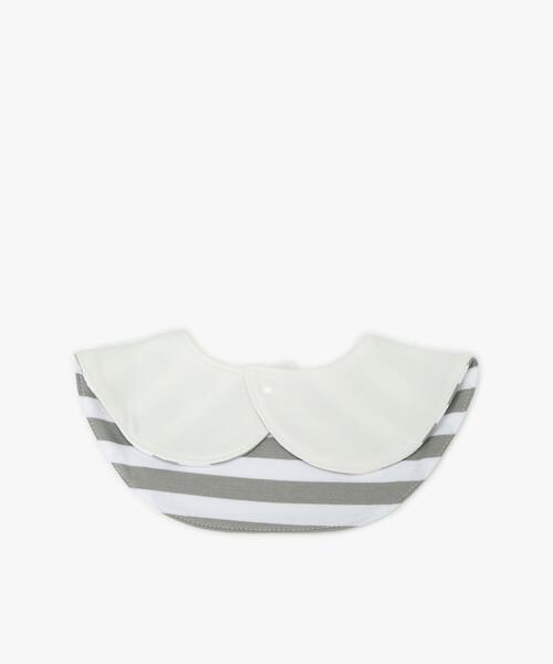 agnes b.（アニエスベー）の「ベビー ロゴ スタイ（スタイ/よだれかけ・キッズ・グレー系その他・FREE）」の2枚目の写真