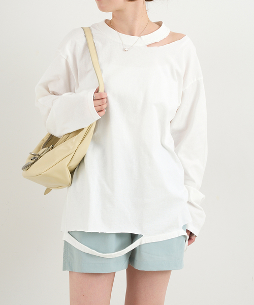 プロヴォーク　Provoke セール】PROVOKE/プロヴォーク cut out long sleeve Tee（T