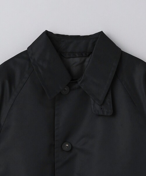 美品　UNITED ARROWS　ユナイテッドアローズ　バルマカーンコート　黒 UNITED ARROWS｜ナイロン バルマカーンコート ー撥水ー