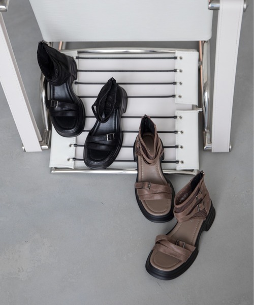 VACANCY（ヴァカンシー）の「【select item】メッシュダッドウェーブソールサンダル（サンダル・レディース・ブラック/カーキ・X-LARGE/LARGE/MEDIUM）」の7枚目の写真