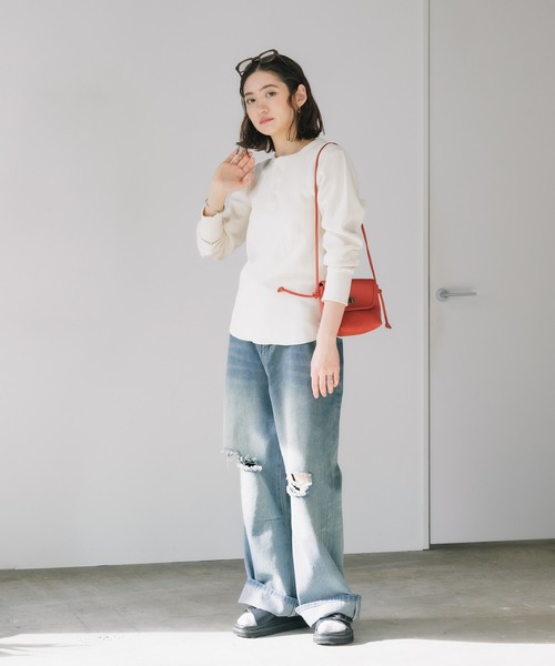 R.P.miller/ミラー Waffle Henley Long Sleeve Tee ワッフル