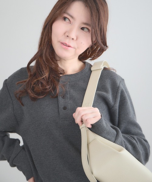 R.P.miller/ミラー Waffle Henley Long Sleeve Tee ワッフル