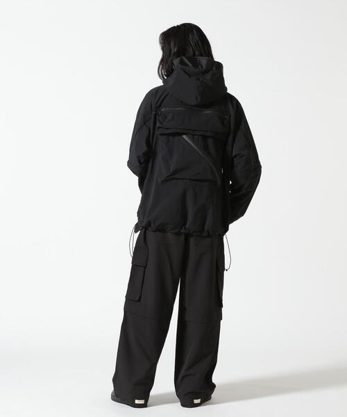 BEAVER（ビーバー）の「B omnivore/ビーオムニボー  STRETCH POLYESTER CARGO PANTS（カーゴパンツ・メンズ・グレー/ブラック・M/S/L）」の5枚目の写真