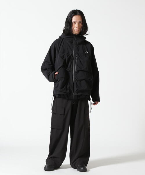 BEAVER（ビーバー）の「B omnivore/ビーオムニボー  STRETCH POLYESTER CARGO PANTS（カーゴパンツ・メンズ・グレー/ブラック・M/S/L）」の3枚目の写真