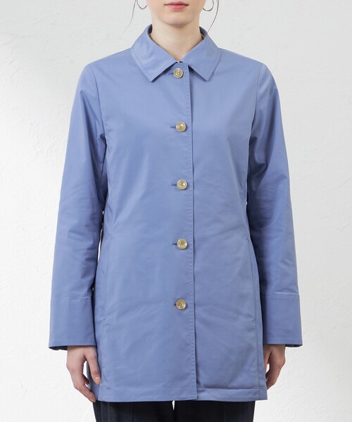 amaca(アマカ)の「【花粉防止・撥水】【Anniversary Piece】ポランガード3WAYステンカラーコート(ステンカラーコート・レディース・ブルー系その他4/ダークネイビー/ベージュ・38/40)」の15枚目の写真