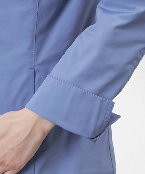 amaca(アマカ)の「【花粉防止・撥水】【Anniversary Piece】ポランガード3WAYステンカラーコート(ステンカラーコート・レディース・ブルー系その他4/ダークネイビー/ベージュ・38/40)」の5枚目の写真